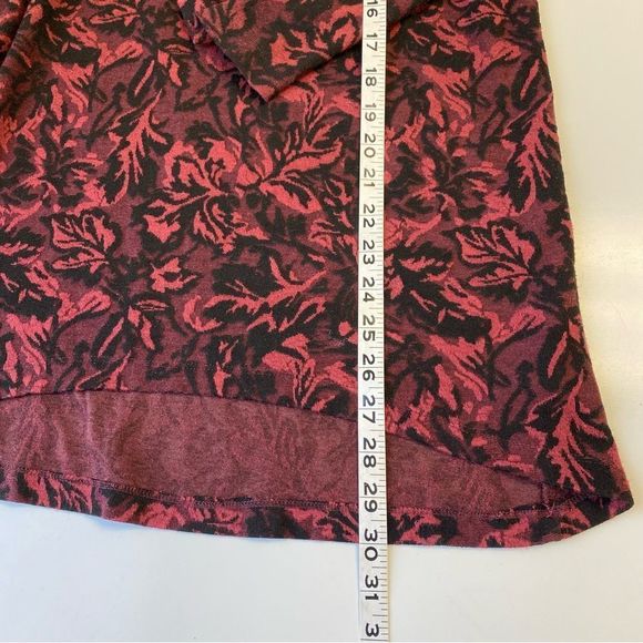 Habitat Floral Jacquard Knit Tunic size Medium red black - Picture 5 of 8